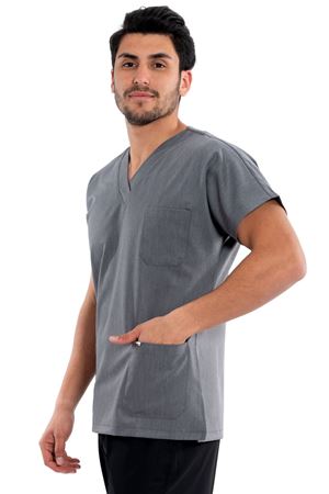 Greys Model Likralı Viskon Erkek  Tek Üst Antrasit Gri