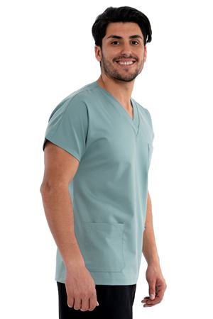 Greys Model Likralı Viskon Erkek  Tek Üst Küf Yeşili