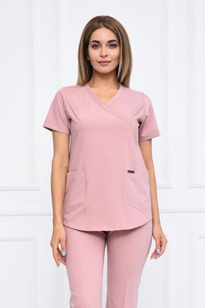 Green Model Likralı Viskon Kadın  Tek Üst Açık Pudra