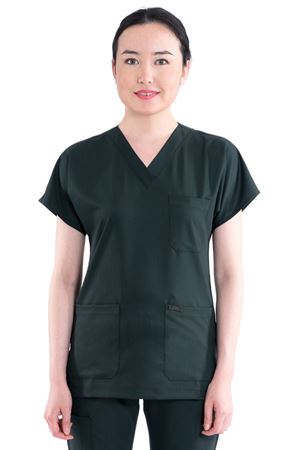 Greys Model Likralı Viskon Kadın  Tek Üst Avcı Yeşili