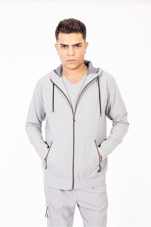Hood Comfort Model Polilikra Erkek  Kapşonlu Takım Bulut Gri