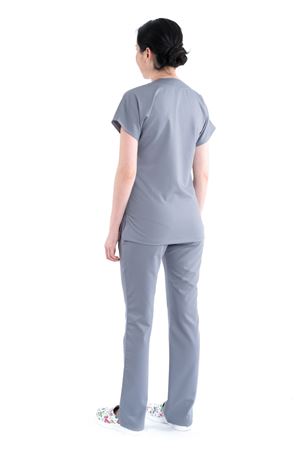 Greys Model Likralı Viskon Kadın  Takım Bulut Gri