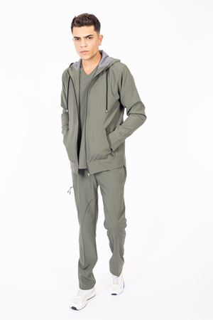 Hood Comfort Model Polilikra Erkek  Kapşonlu Takım Haki