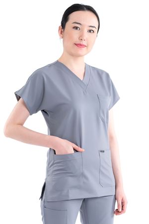 Greys Model Likralı Viskon Kadın  Tek Üst Bulut Gri