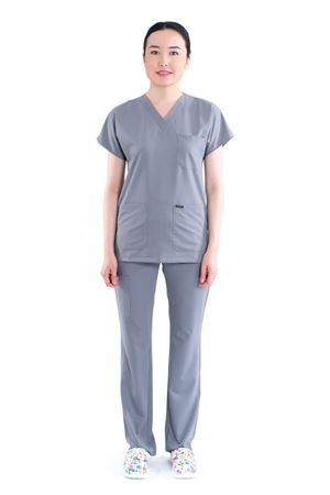 Greys Model Likralı Viskon Kadın  Takım Bulut Gri