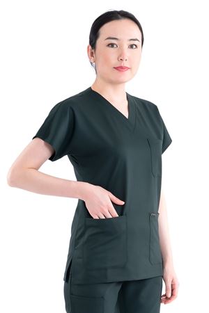 Greys Model Likralı Viskon Kadın  Tek Üst Avcı Yeşili