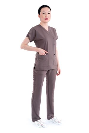 Greys Model Likralı Viskon Kadın  Takım Kum Bej