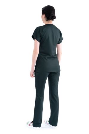 Greys Model Likralı Viskon Kadın  Takım Avcı Yeşili