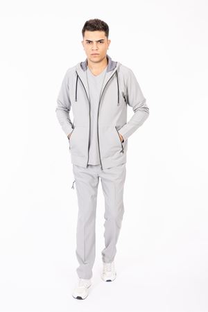 Hood Comfort Model Polilikra Erkek  Tek Kapşon Bulut Gri