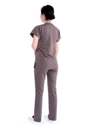 Greys Model Likralı Viskon Kadın  Takım Kum Bej