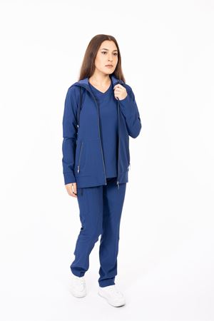 Hood Comfort Model Polilikra Kadın  Kapşonlu Takım İndigo