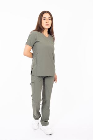 Hood Comfort Model Polilikra Kadın  Takım Haki