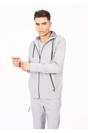 Hood Comfort Model Polilikra Erkek  Tek Kapşon Bulut Gri