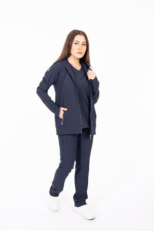 Hood Comfort Model Polilikra Kadın  Tek Kapşon Lacivert