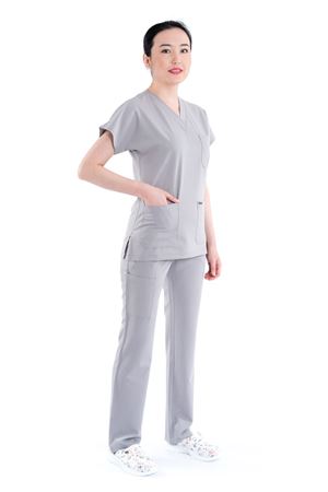 Greys Model Likralı Viskon Kadın  Takım Açık Gri