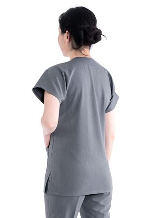 Greys Model Likralı Viskon Kadın  Tek Üst Antrasit Gri