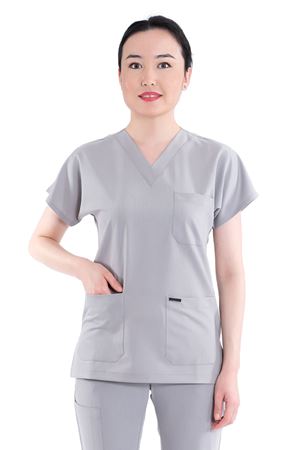 Greys Model Likralı Viskon Kadın  Tek Üst Açık Gri