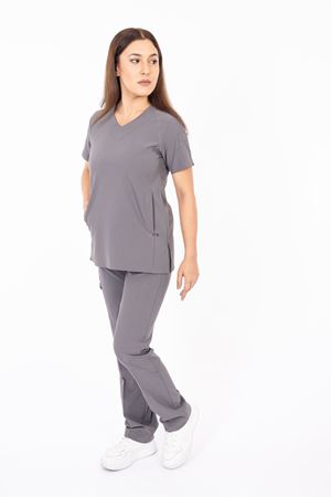 Hood Comfort Model Polilikra Kadın  Kapşonlu Takım Antrasit Gri