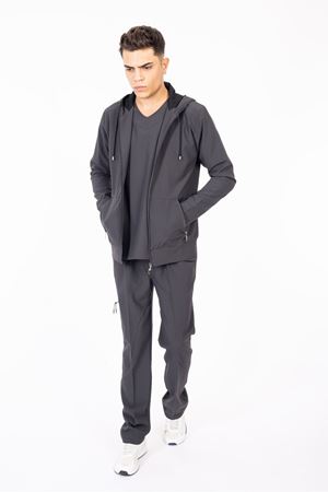 Hood Comfort Model Polilikra Erkek  Kapşonlu Takım Füme Gri