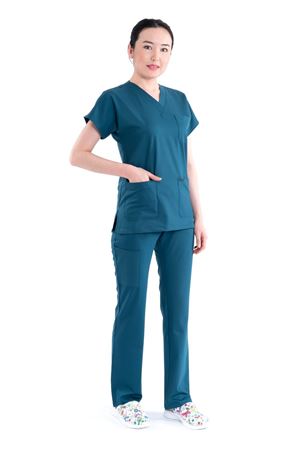 Greys Model Likralı Viskon Kadın  Takım Petrol Yeşili