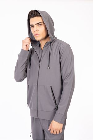 Hood Comfort Model Polilikra Erkek  Tek Kapşon Antrasit Gri