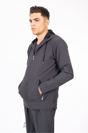 Hood Comfort Model Polilikra Erkek  Kapşonlu Takım Füme Gri