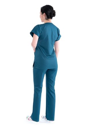 Greys Model Likralı Viskon Kadın  Takım Petrol Yeşili