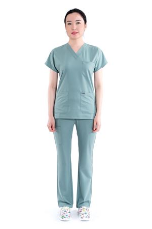 Greys Model Likralı Viskon Kadın  Takım Küf Yeşili