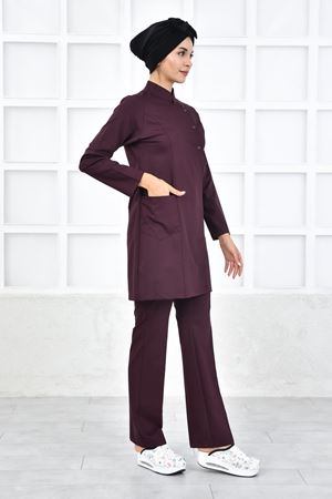 Kare Kravaze Model Likralı Viskon Kadın  Takım Güvez