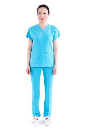 Greys Model Likralı Viskon Kadın  Takım Turkuaz Mavi