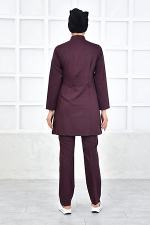 Kare Kravaze Model Likralı Viskon Kadın  Takım Güvez