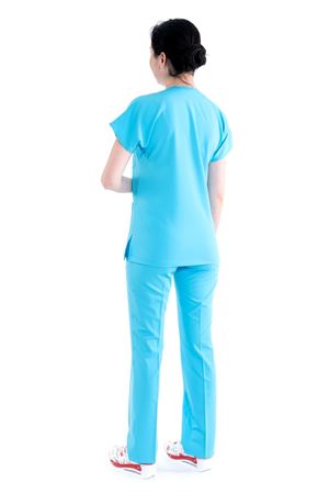 Greys Model Likralı Viskon Kadın  Takım Turkuaz Mavi