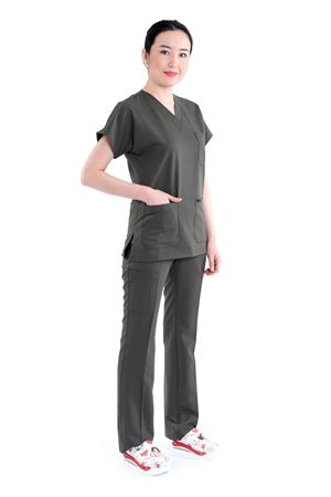 Greys Model Likralı Viskon Kadın  Takım Haki