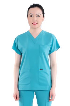 Greys Model Likralı Viskon Kadın  Tek Üst Turkuaz Yeşili