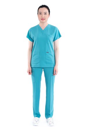Greys Model Likralı Viskon Kadın  Takım Turkuaz Yeşili
