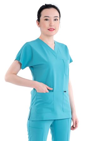 Greys Model Likralı Viskon Kadın  Tek Üst Turkuaz Yeşili