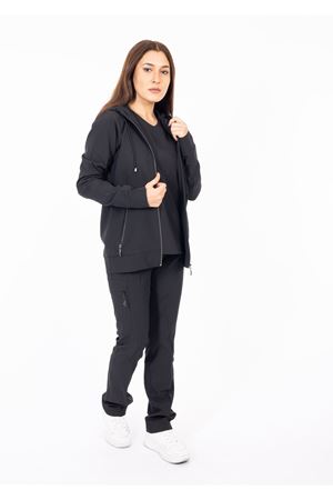 Hood Comfort Model Polilikra Kadın  Tek Kapşon Siyah