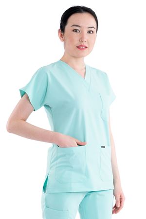 Greys Model Likralı Viskon Kadın  Tek Üst Mint Yeşili