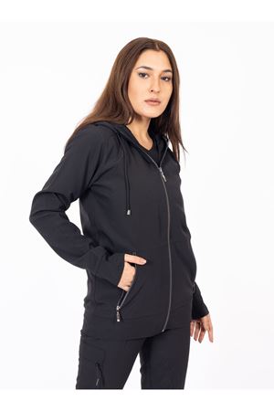 Hood Comfort Model Polilikra Kadın  Tek Kapşon Siyah