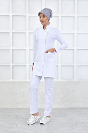 Kravaze Model Likralı Viskon Kadın  Takım Beyaz