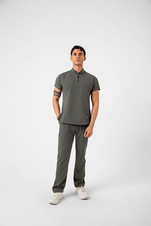 New Line Model Likralı Viskon Erkek  Takım Haki