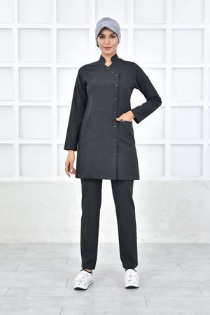 Kravaze Model Santana Kadın  Takım Koyu Gri