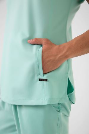 New Line Model Likralı Viskon Erkek  Takım Su Yeşili