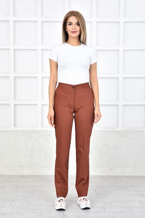 Kravaze Model Likralı Viskon Kadın Tesettür Takım Kiremit