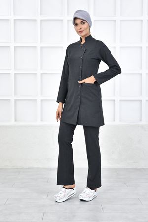 Kravaze Model Santana Kadın  Takım Koyu Gri