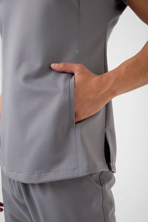 New Line Model Likralı Viskon Erkek  Takım Taş Gri