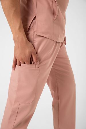 New Line Model Likralı Viskon Erkek  Takım Pudra