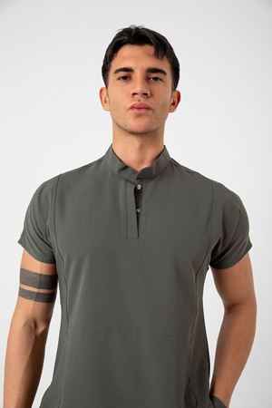 New Line Model Likralı Viskon Erkek  Takım Haki