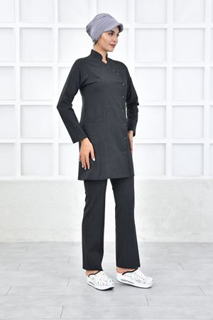 Kravaze Model Santana Kadın  Takım Koyu Gri