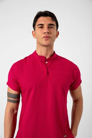 New Line Model Likralı Viskon Erkek  Takım Fuşya